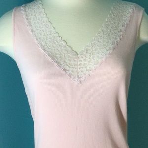 Lauren Lace Trimmed Tank